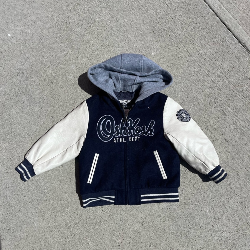 OshKosh B'gosh Navy and Gray Kids Jacket